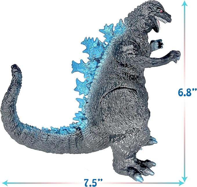 TwCare Set of 2 Mecha King Ghidorah vs 1954 65th Anniversary vs Heisei Era Classic Monster Toy, 2021 Movable Joints Action Movie Dragon Dinosaur Series Soft Vinyl, Carry Bag