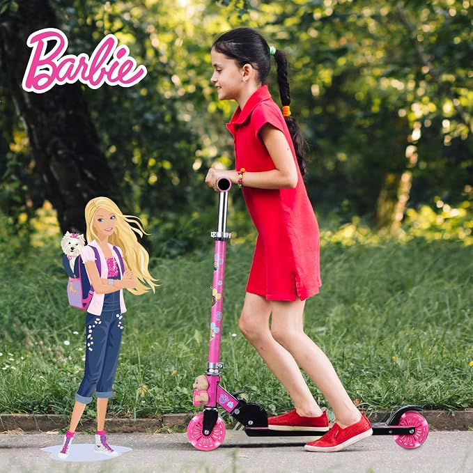 2 Wheel Kick Scooter for Kids, Foldable, Light Up LED Wheels
