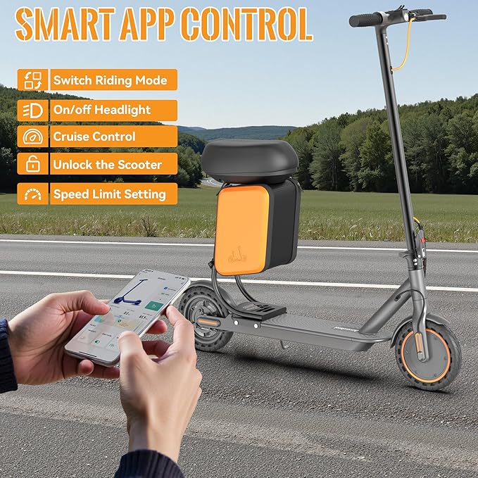 Aovowheel Electric Scooter for Adults, Folding E Scooter with 350W/500W Motor 16/24 Mph Top Speed, Max 19-23 Miles Long Range, 8.5''/10''/14''Tires Commuting Scooters with Dual Brakes System, APP