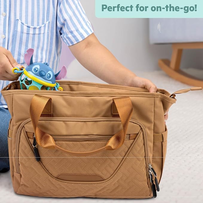 Disney Baby Stitch Oball Rattle by Bright Starts, Easy Grasp Baby Toy with Jingle Ball, Sensory Rattle for Newborn Infant 0-6 Months, Baby Toys 3-6 Months