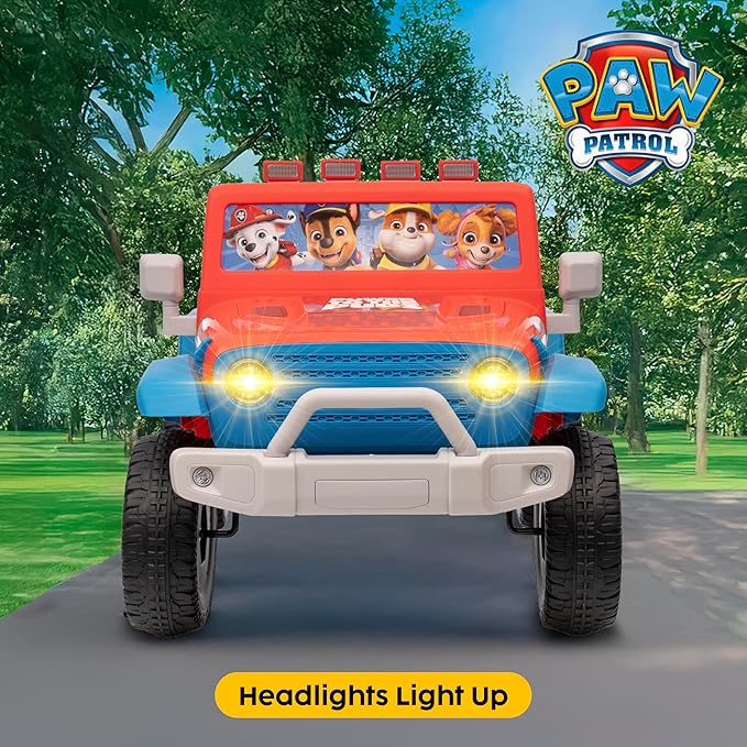 Paw Patrol - Ride On Toy for Kids, LED Headlights, Music and Horn