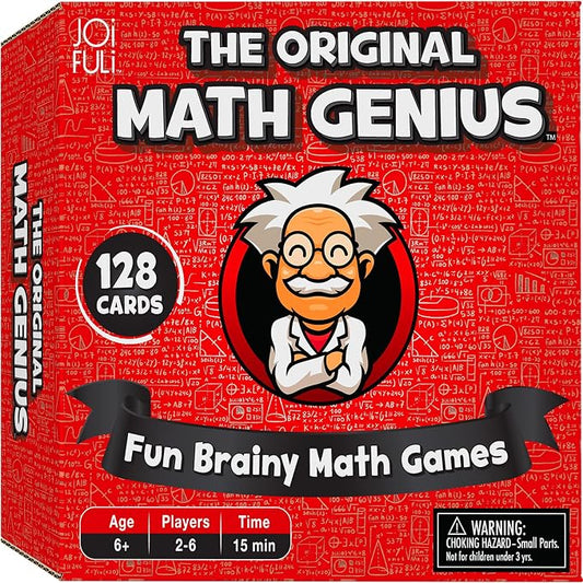 JOiFuli The Original Math Genius Card Game: an Educational Game of Addition, Subtraction, Multiplication, and Division for Ages 6 Years and Up
