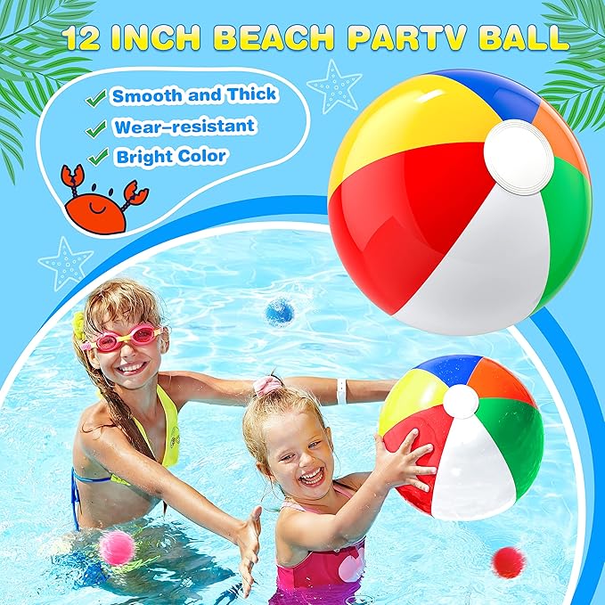 GIFTINBOX Mega Pool Party Beach Favors-60Pcs Bag Stuffers for Kids Bulk, Kids Sunglasses, Bubble Wands, Summer Toys for Party Supplies Birthday, Pool Beach Toys Ages 3 4 5 6 7 8