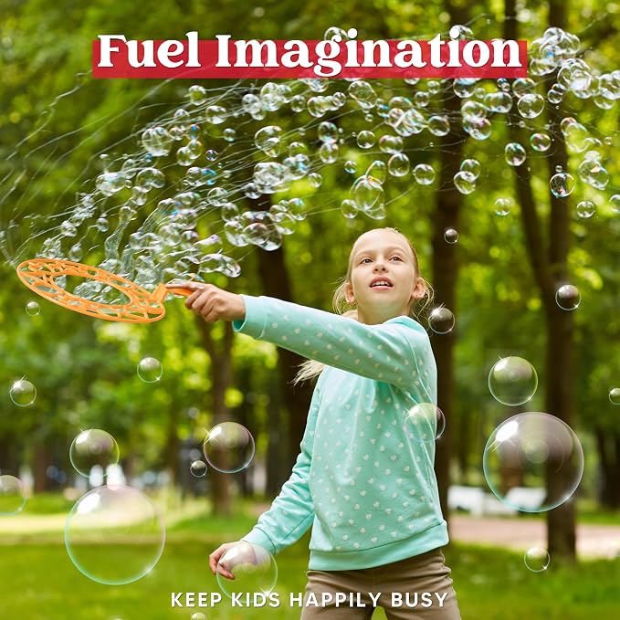 JOYIN Big Bubble Wands Set, 48 Pcs Giant Bubble Maker with Tray Bulk for Kids Adults Gifts, Summer Outside Toys, Easter Basket Stuffers, Birthday Party Favors