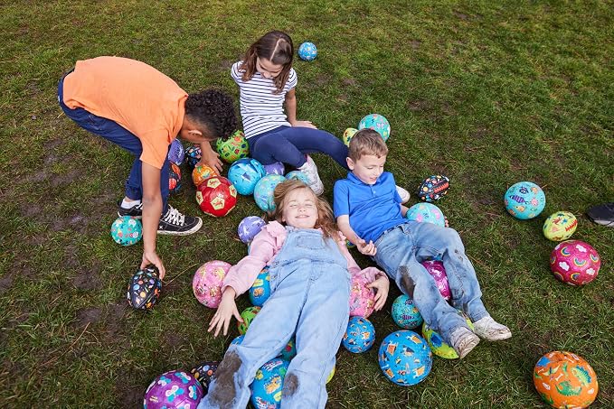 Crocodile Creek Playground Ball - Durable Rubber Ball for Kids Ages 3 and Up - Bouncy Inflatable Ball for Kickball, Indoor Games, and Outdoor Sports - PVC-Free