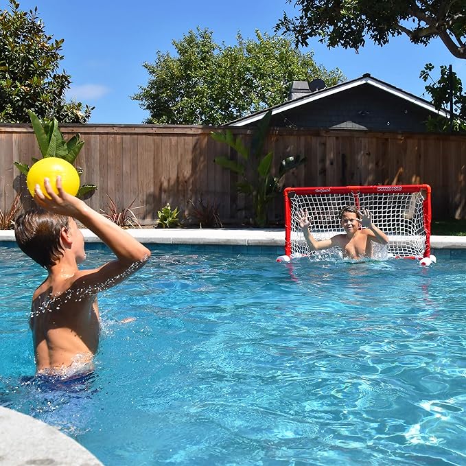 GoSports Floating Water Polo Game Set - Must-Have Summer Pool Game Includes Goal and 3 Balls