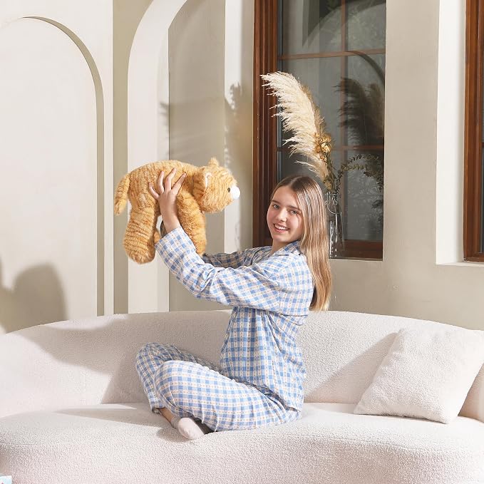 Niuniu Daddy 25" | 5 Pound Weighted Orange Cat Stuffed Animal Plushie for Adults & Kids, Large Weighted Lap Pillow for Comfort, Soft Sensory Stuffy Toy as Gift for Holidays