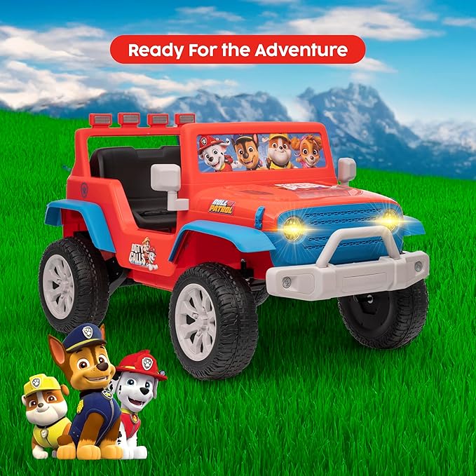 Paw Patrol - Ride On Toy for Kids, LED Headlights, Music and Horn