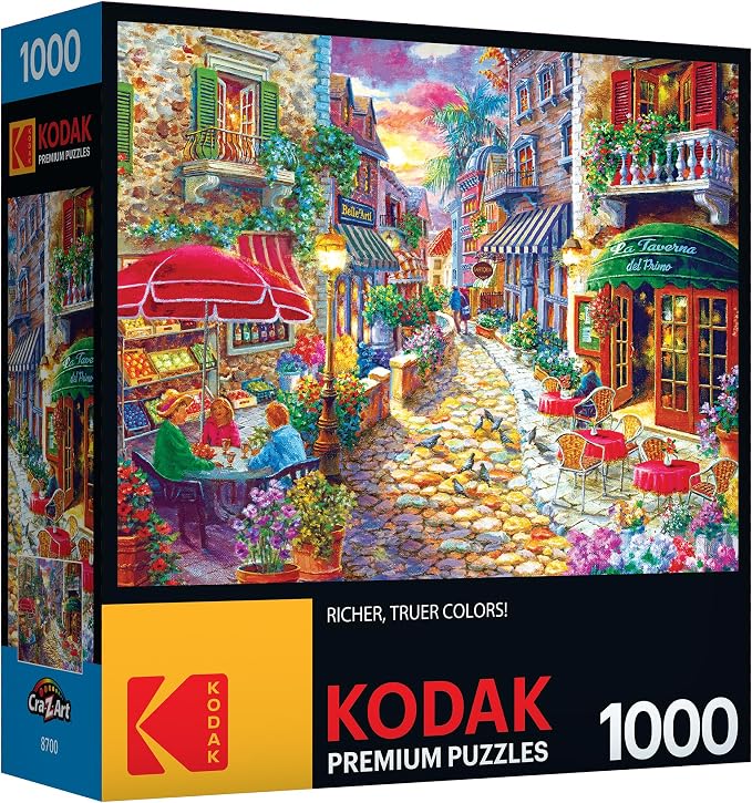 RoseArt - Kodak Premium - Late Afternoon in Italy - 1000 Piece Jigsaw Puzzle for Adults