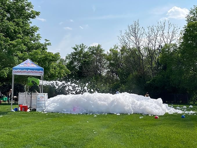 Foam Powder for Party Cannons & Foam Bubble Generators for Backyard Parties