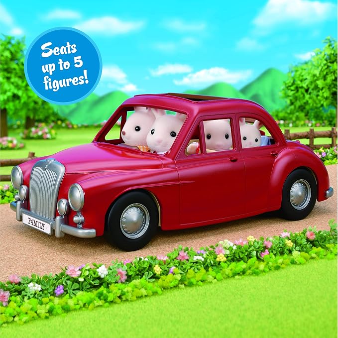 Calico Critters - Family Cruising Car - Family Vehicles – Kids Pretend Play Toy, Miniature Vehicle & Accessories Set, Ages 3+