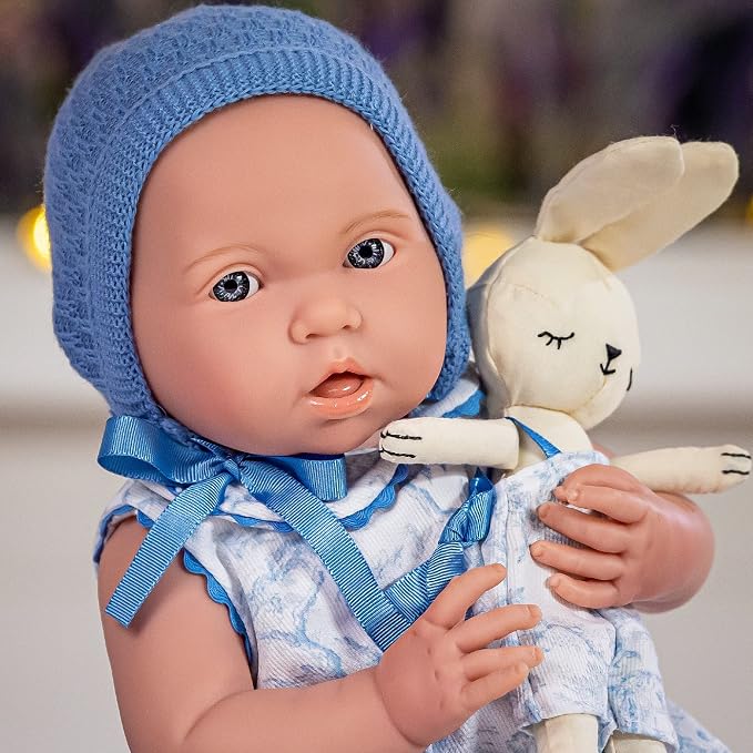 JC Toys - La Newborn Royal Collection | Anatomically Correct Real Boy Baby Doll | 15" All-Vinyl Baby Doll | Designed by Berenguer Made in Spain | Ages 2+ | Blue Gift Set