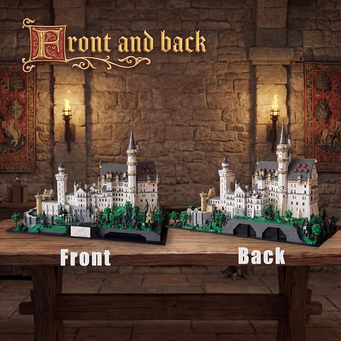 Castle Building Sets for Adults, 6786 Pcs Giant Neuschwanstein Castle Architecture Modular Buildings, Ideals Celebration Day for History Enthusiasts