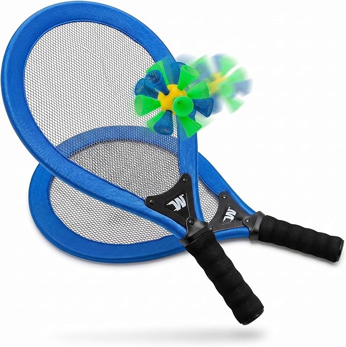 Whackminton Outdoor Game Set - No Net Required! - Fun Racket Game for All Ages - Perfect Outdoor Sport for Park, Backyard, Lawn, Beach, Camping