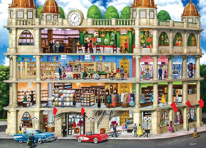 Masterpieces 300 Piece Jigsaw Puzzle for Adults and Families - Fields Department Store - 19.25"x26.63"