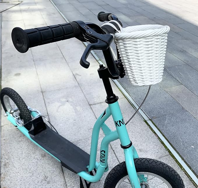 MEGHNA Woven Mini Bike Basket for Kid Bike Handlebar Bike Basket for Girl Boy for Scooter, Multi-Colors