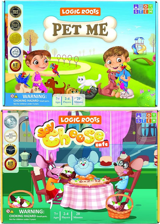 Multiplication and Division Game - Fun Math Board Game, Easy Start STEM Toy, Educational Gift for Kids (Girls & Boys), Homeschoolers, Grade 1 and Up (Pet Me + Say Cheese)