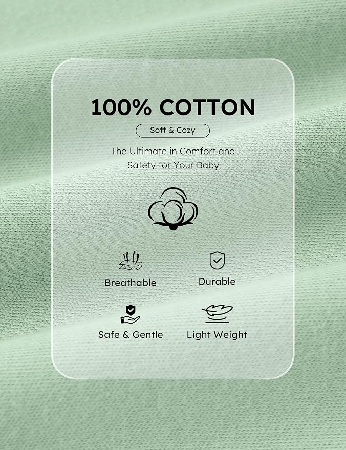 Yoofoss Baby Pajamas 100% Organic Cotton Baby Sleepers for Newborn 0-3 3-6 6-9 Months Boys Girl Clothes 3pcs Footed PJs