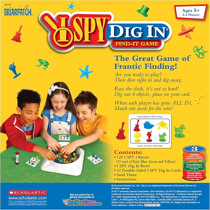 Briarpatch University Games I Spy Dig in Game, Grades K+ (UG-06101)