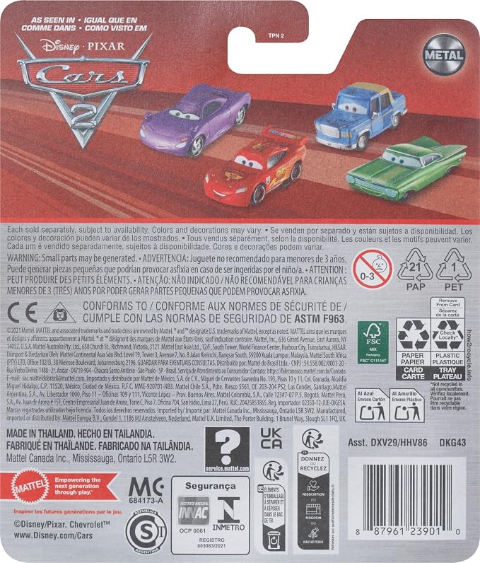 Disney/Pixar Cars Diecast Finn Mcmissile Vehicle