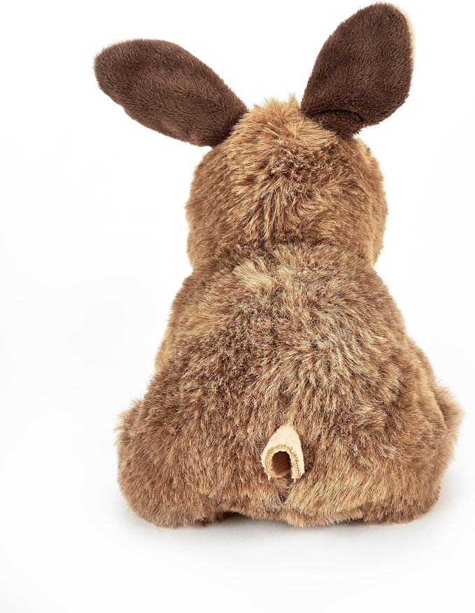 The Petting Zoo Rabbit Stuffed Animal Plushie, Gifts for Kids, Wild Onez Babiez Wildlife Animals, Brown Bunny Plush Toy 6 inches
