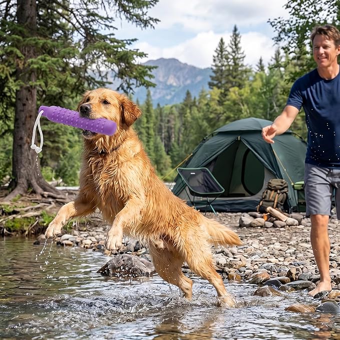 Dog Float Toy - Interactive Training Bumper & Fetching Retrieving Dog Water Toys Dummy Outdoor - Lightweight for Float on the Water Pool Fetch Pet Toys for Small, Medium, Large Dogs