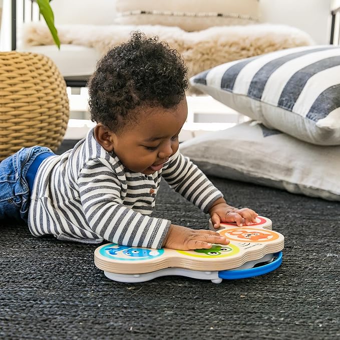 Baby Einstein Magic Touch Wooden Drum Musical Toy, Ages 6 Months Plus