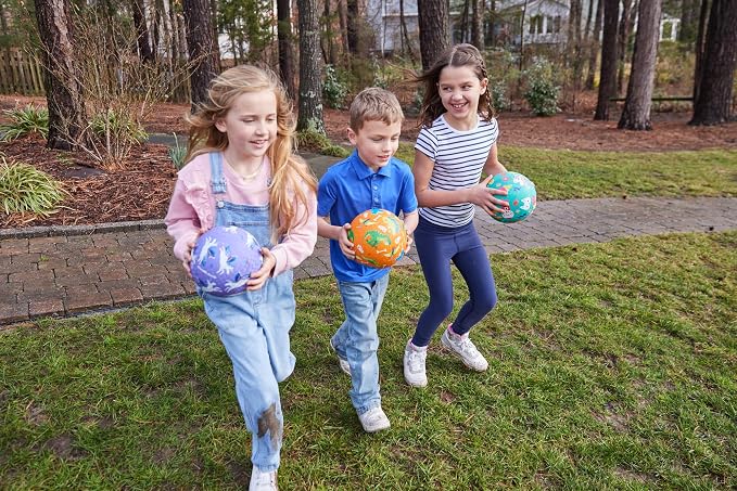 Crocodile Creek Playground Ball - Durable Rubber Ball for Kids Ages 3 and Up - Bouncy Inflatable Ball for Kickball, Indoor Games, and Outdoor Sports - PVC-Free