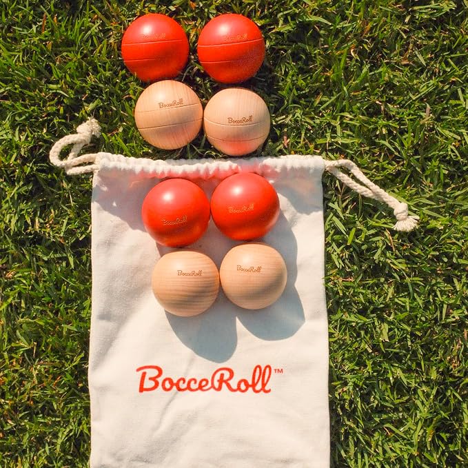 BocceRoll Yard Game – Modern Bocce Ball Set with Ramp & Targets | Portable BocceRoll Lawn Game for Backyard & Beach | Premium Wooden Bocce Game for Family & Party Play