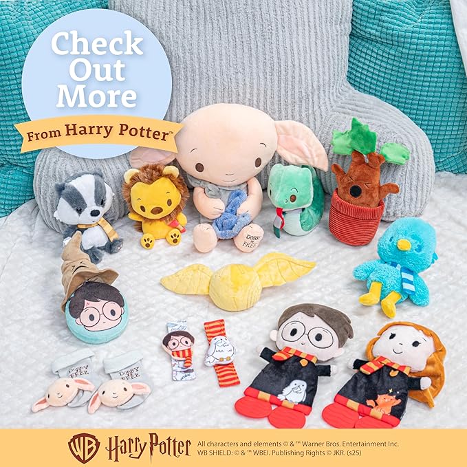 Kids Preferred Harry Potter Activity Deluxe Soft Book with Crinkle, Squeak, Peek-a-Boo Flap, and Tactile Features – 8 Inches