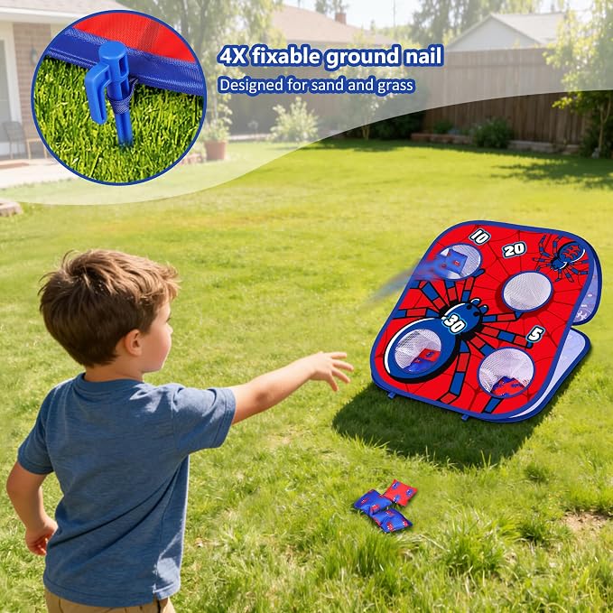 Animal Bean Bag Toss Game Toy Outdoor Toss Game, Family Party Party Supplies for Kids, Gift for Boys Birthday or Christmas for Toddlers Ages 3 4 5 6 Year Old
