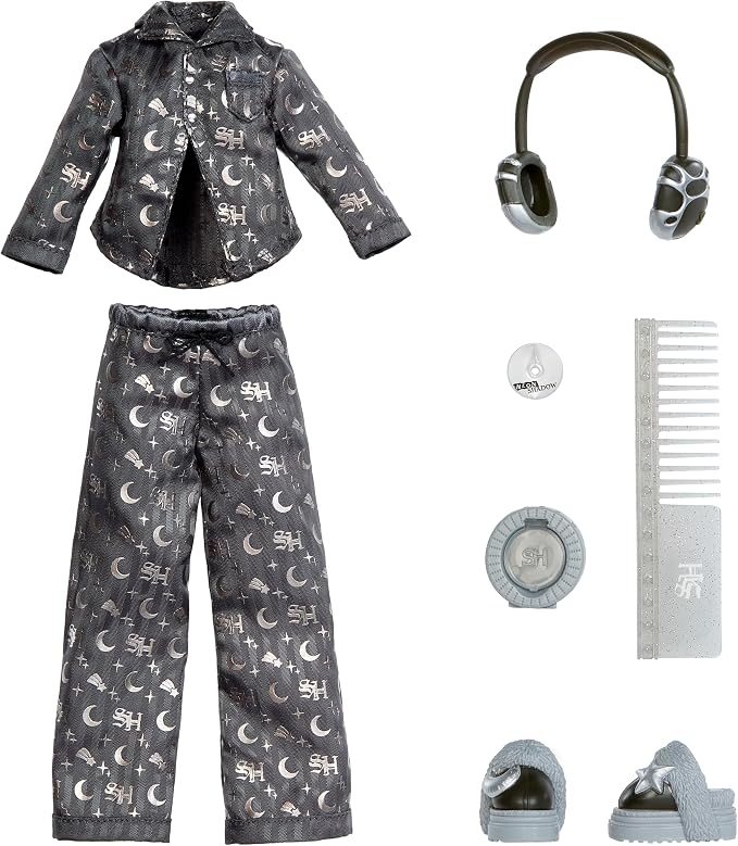 Rainbow High Shadow High Girl's Night Luna Madison - Grayscale 11" Fashion Doll. Grey Hair. Grey Outfit. Girl's Night Accessories and Comb.