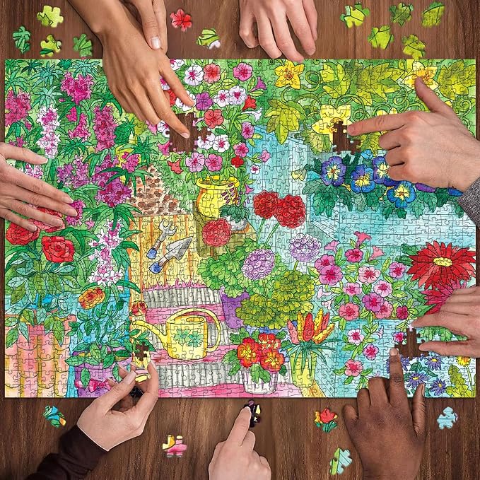 Secret Garden Puzzles for Adults 1000 Pieces, Puzzles with Letters on Back, Impossible Hard Difficult Challenging, Precise Interlocking Pieces, Home Wall Decoration & Ideal Gift