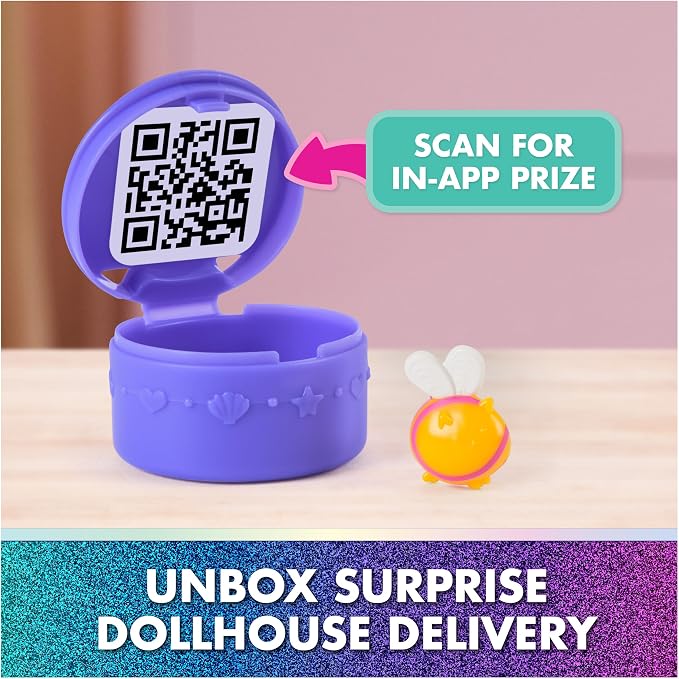 Gabby's Dollhouse: The Movie, Queen Kitty Fairy's Garden Balcony, with Toy Figure & Dollhouse Accessories, Kids Toys for Girls & Boys Ages 3 and Up