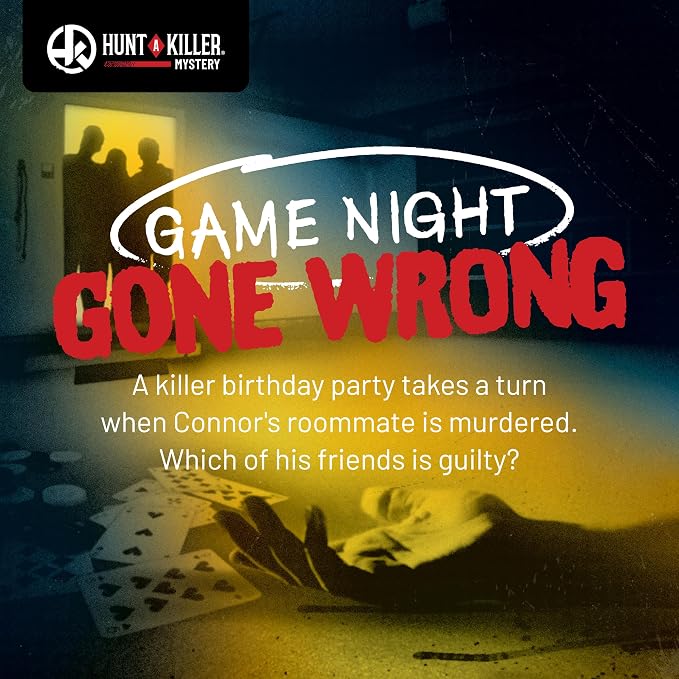 Hunt A Killer: Game Night Gone Wrong, an Immersive True Crime Experience, for Fans of Criminal Minds, Forensic Files, and Mystery Games, Board Game is 90-120 Minutes, for Ages 14+