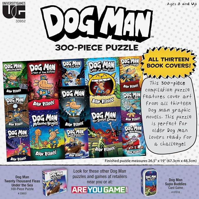 Dog Man 300-Piece Compilation Cover Puzzle