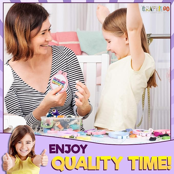 5 Stamped Embroidery kit With Embroidery Patterns. Embroidery Kit For Beginners, Needlepoint Kits For Beginners. Best Beginner Embroidery Kit For Kids Embroidery Starter Kit Cross Stitch Kits