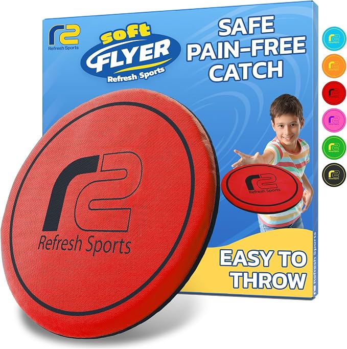 Soft Flying Disc for Kids: Easy To Use Beach Disc - Durable Design Floats On Water! Beach Toys, Pool Toys & Frisbbee for Adults Outdoor Fun Pool Toy - Boy Gifts & Girls Ages 5 6 7 8 9 10 11 12 13 14