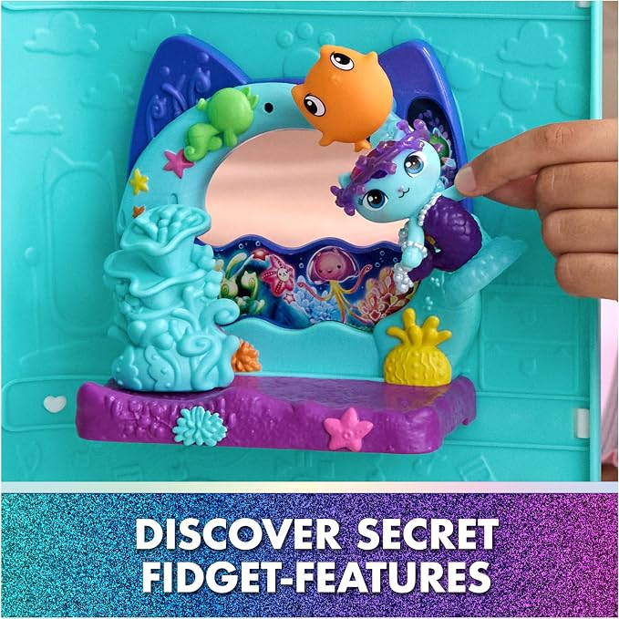 DreamWorks GABBY'S Dollhouse The Movie, Mercat's Aquarium Balcony, with Toy Figure & Dollhouse Accessories, Kids Toys for Girls & Boys Ages 3 and Up