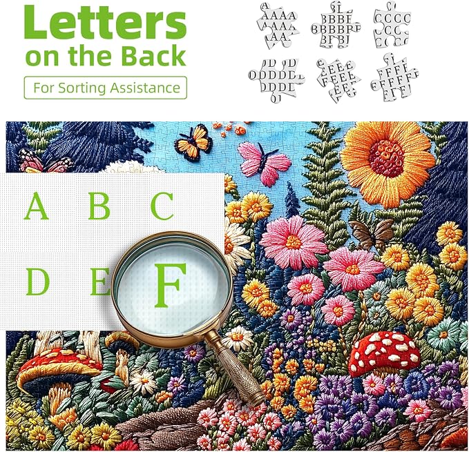 Puzzles for Adults 1000 Pieces, Vintage Wildflowers Jigsaw Puzzles Impossible Hard Difficult Challenging Puzzle, Flowers Puzzle for Family Games Gift, 27.5 x 19.7 Inch