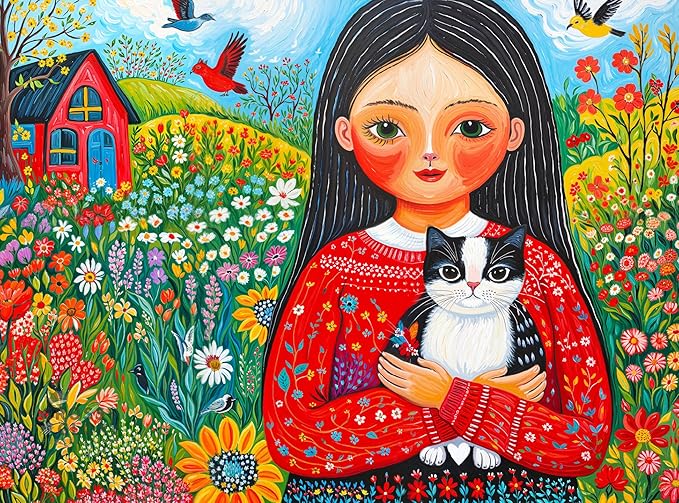 Cross & Glory - A Garden of Wonders - 1000 Piece Jigsaw Puzzle for Adults | Vibrant Nature & Art Puzzle | Challenging Puzzle for Adults | Eco-Friendly Materials for Puzzle Lovers