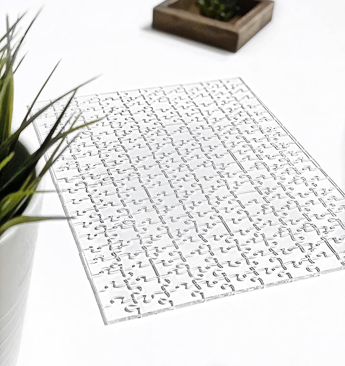 The Clearly Impossible Puzzle 100, 200, 500, 1000 Pieces Hard Puzzle for Adults Cool Difficult Clear Brain Teaser - Difficult Funny for Adults (200 Piece)