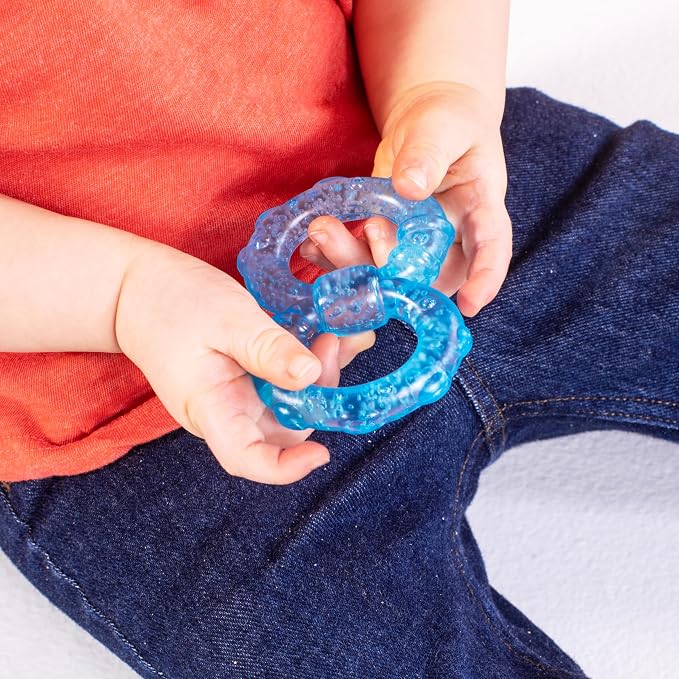 Bright Starts Stay Cool Teethers, Water-Filled & Chillable, BPA Free Teething Toy, Ages 3 Months+, Unisex, 3-Pack