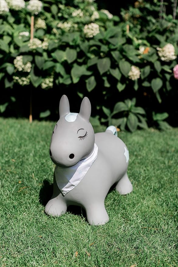Kindsgut Bouncy Animal Hopper – Inflatable Bouncing Ride-On Toy for Kids & Toddlers Age 2+, Designed in Germany, Indoor & Outdoor, Pony