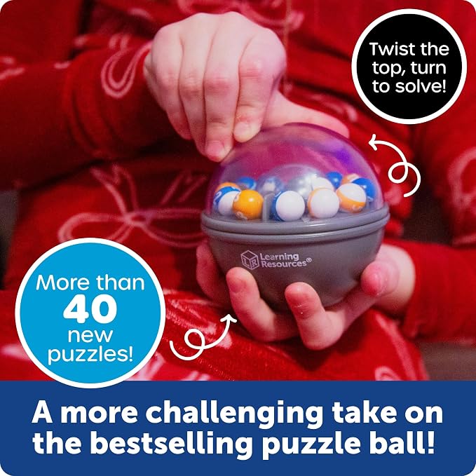 Learning Resources Scramboozle Number Jumble - 3D Brain Teasers for Kids and Adults, Puzzles for Teens, Boosts Critical Thinking and Problem Solving, Travel Games, Fidget Toy, Gifts for Boys and Girls