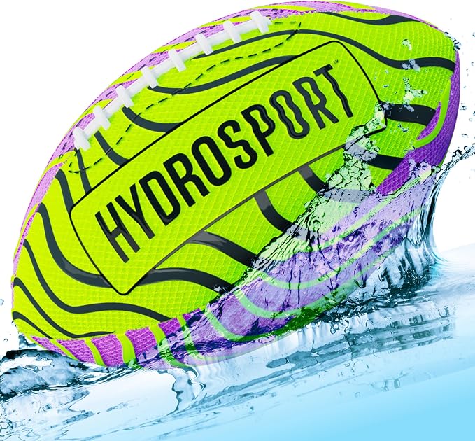 HydroSport Water Football for Pool, Beach, Lake - Waterproof Pool Toys for Kids Ages 8-12 - Teen Boys Gift - Swimming Balls Sports - Family, Teens Boys & Adults Fun - Outdoor Accessories