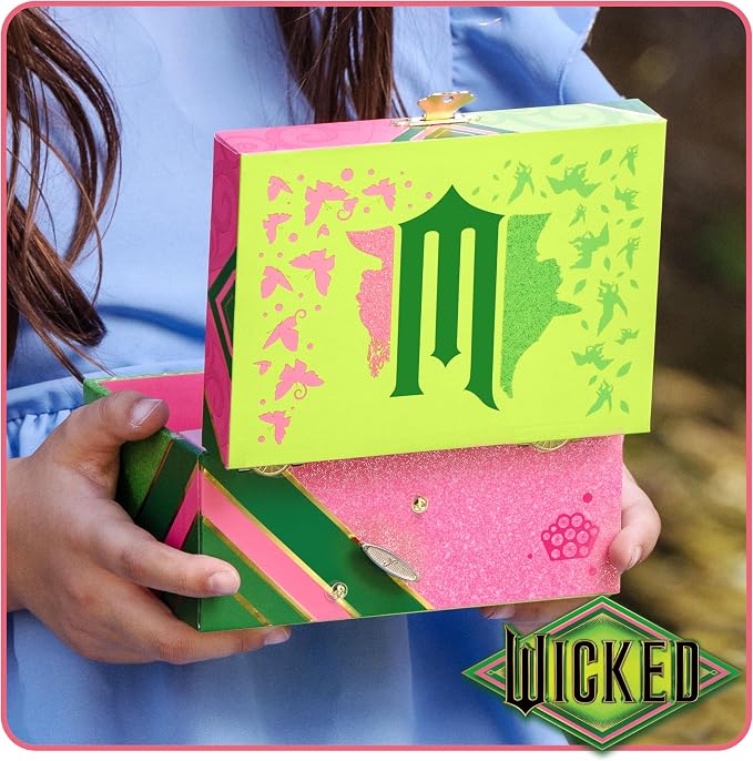 Wicked Jewelry Box for Girls - Musical Jewelry Box with Spinning Figurine, Wicked Toys for Kids Ages 3-5