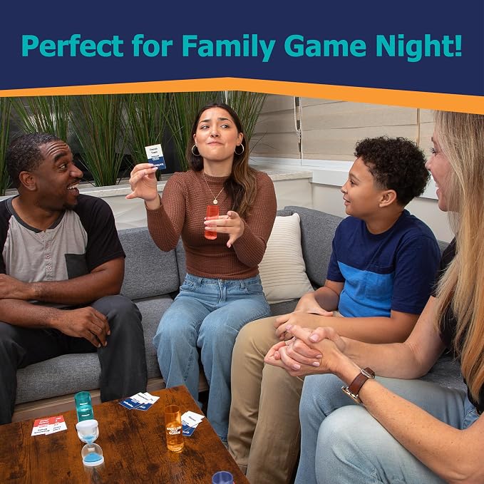 Swallow Your Words Card Games - Board Game for Family Game Night, Sip It, Say It, Don't Spray It, Multiplayer Game, Guess The Phrase Before The Timer Runs Out, Ages 8+