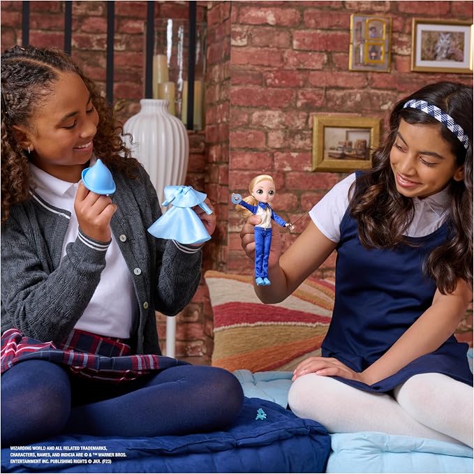 Wizarding World Harry Potter, 8-inch Fleur Delacour 10-piece Doll Gift Set with 2 Outfits and 8 Doll Accessories, Kids Toys for Ages 6 and up