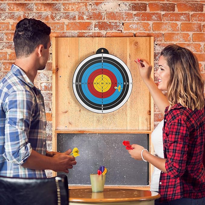 Dart Board - 12pcs Magnetic Darts - Excellent Indoor Game and Party Games - Gifts for 5 6 7 8 9 10 11 12 Year Old Boy Kids